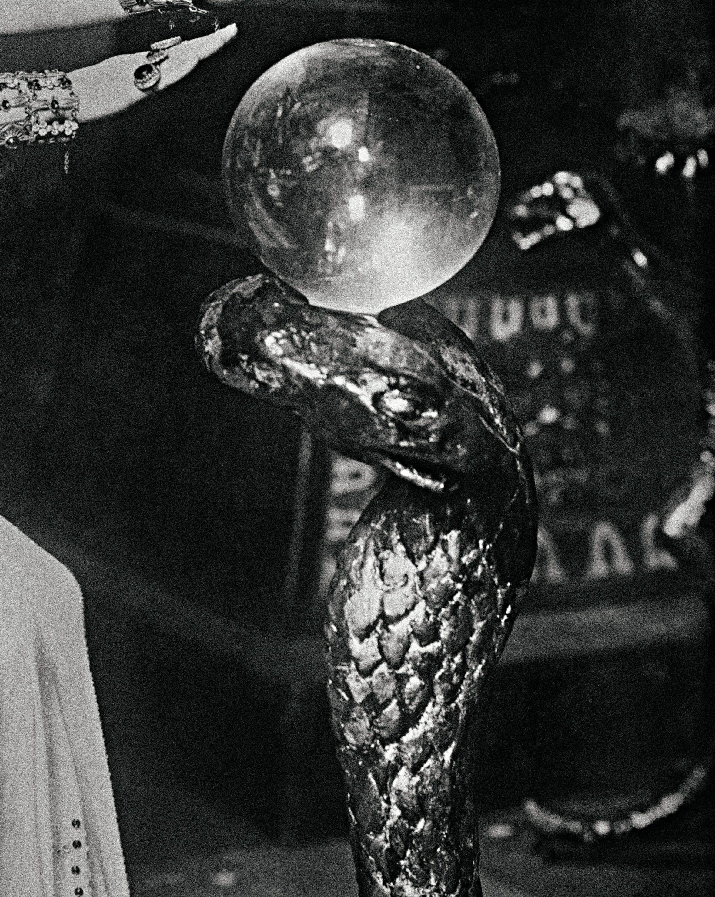 Vintage Photo Fortune Teller Print Crystal Ball Gypsy Art Etsy