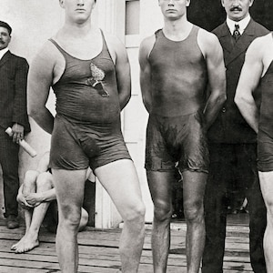 Vintage Gay Photo Print Homoerotic Photograph Black and White