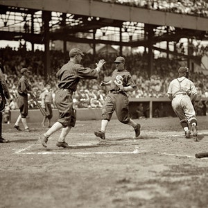 Chicago vintage baseball team white photo wall art print. Sports decor or gift for Sox fan or Chicagoan. Old historical ballpark poster.