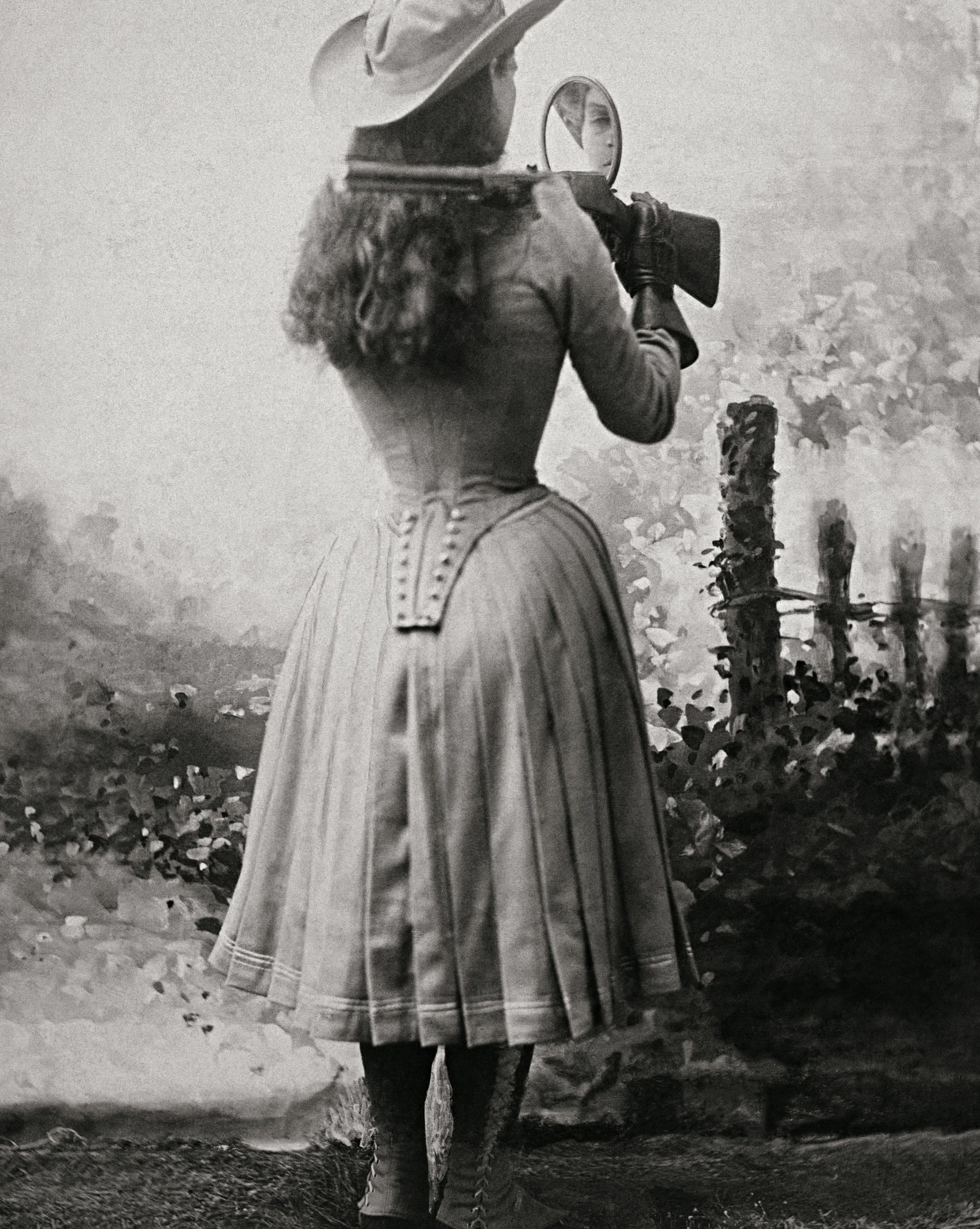 Annie Oakley Photograph Print Poster Vintage Western Wall | Etsy