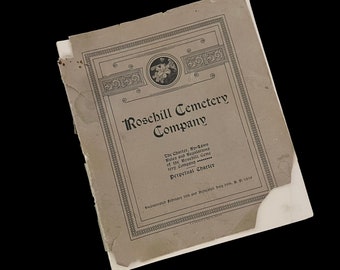 Antique Rosehill Cemetery Company Perpetual Charter