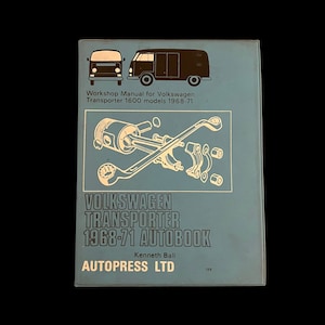 Volkswagen Transporter 1968-71 Autobook Kenneth Ball Autopress Shop Reference Manual Guide Classic Car Collectible ORIGINAL Hardback