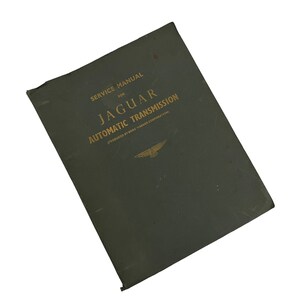 Service Manual for Jaguar Mark VII Automatic Transmission Shop Reference Guide Classic Car Collectible ORIGINAL 1915