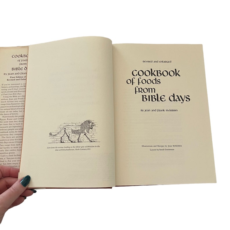Cookbook of Foods From Bible Days by Jean and Frank Mckibbin 1972 - Etsy
