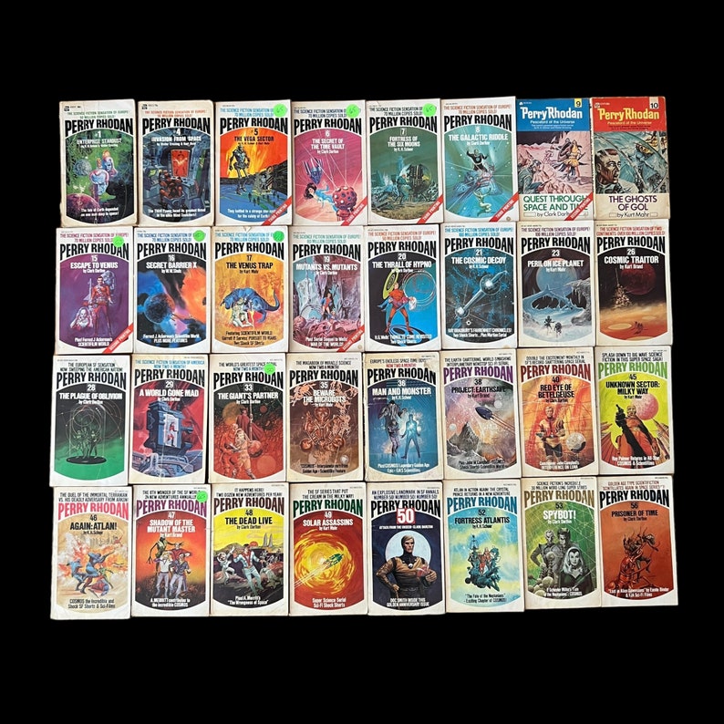 Perry Rhodan Collection Perry Rhodan Series 1970s Sci-fi Novels Lot of 67 Vintage Paperback ...