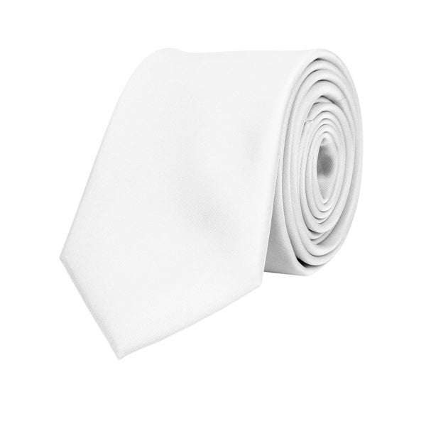 mens white necktie