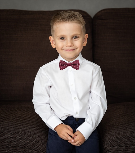 Baby boy red bow tie outfit cheap