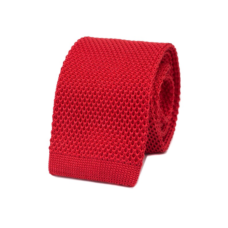2 1//2 Width Textured Worn Style Men/'s Wool Knit Skinny Necktie Tie