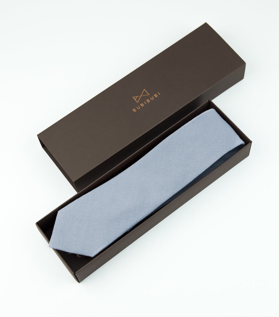 dusty blue necktie