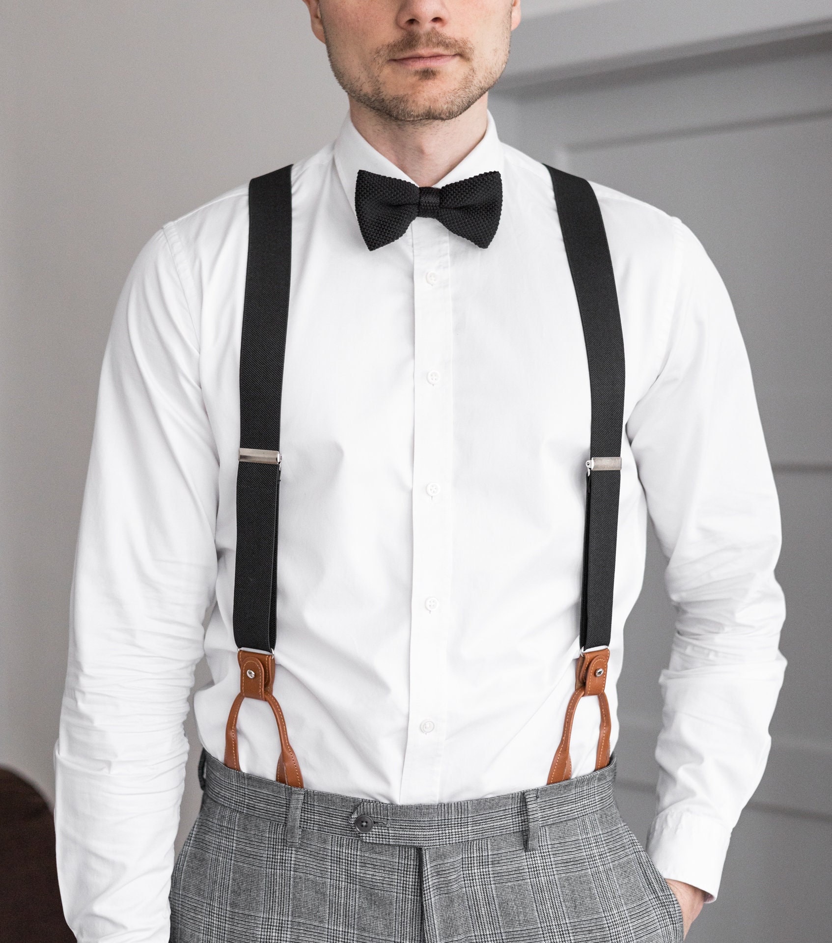 Suspenders for men in orange with an adjustable slim fit and a printed  design. – Labreeze Ltd