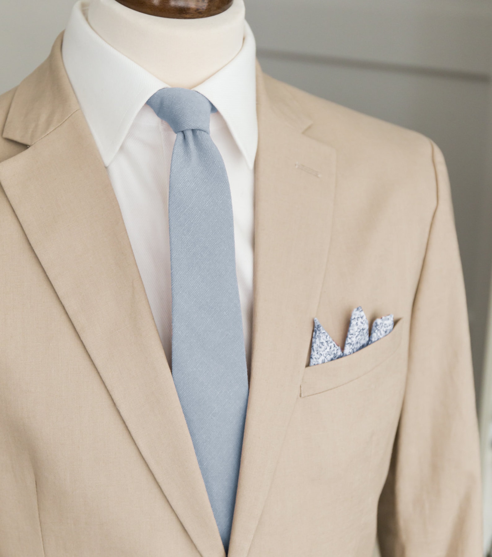dusty blue necktie
