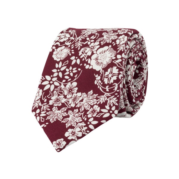 mens burgundy tie set