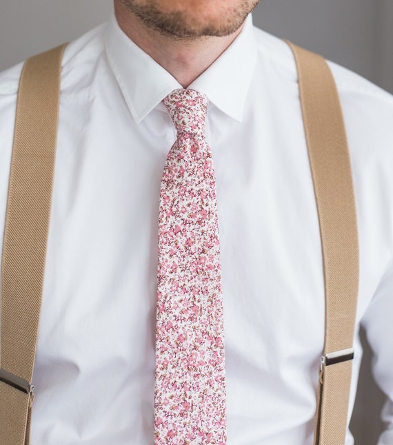 Witte roze stropdas voor bruiloft stropdas - Etsy Nederland