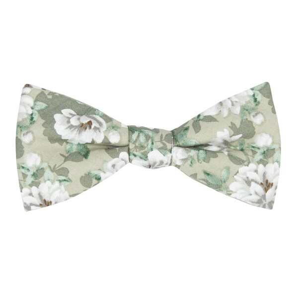 Sage Green Print Bow Tie Etsy