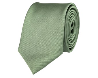 Green textured necktie for men, elegant wedding ties for groom and groomsmen, sage green tie, dusty green neckties, Dante collection