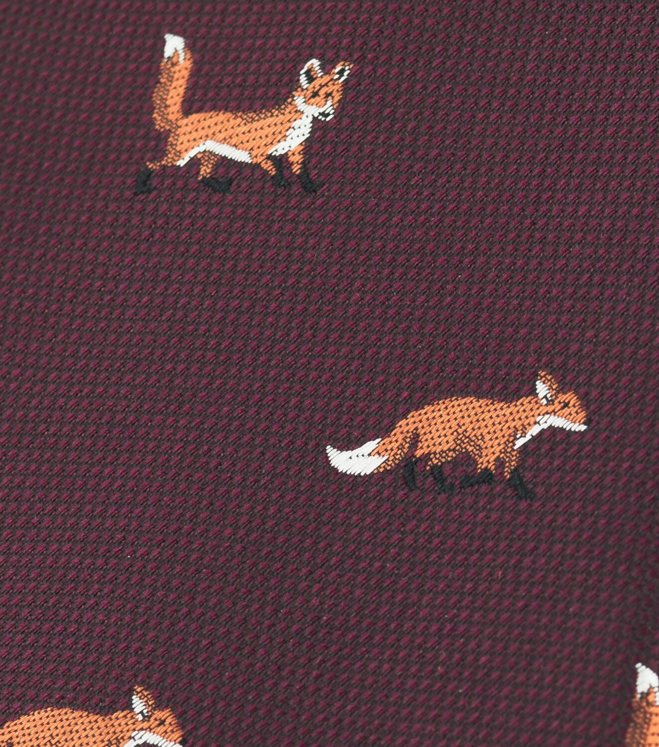 Burgundy Red Fox Tie Foxes Necktie Forest Animal Tie Nature - Etsy