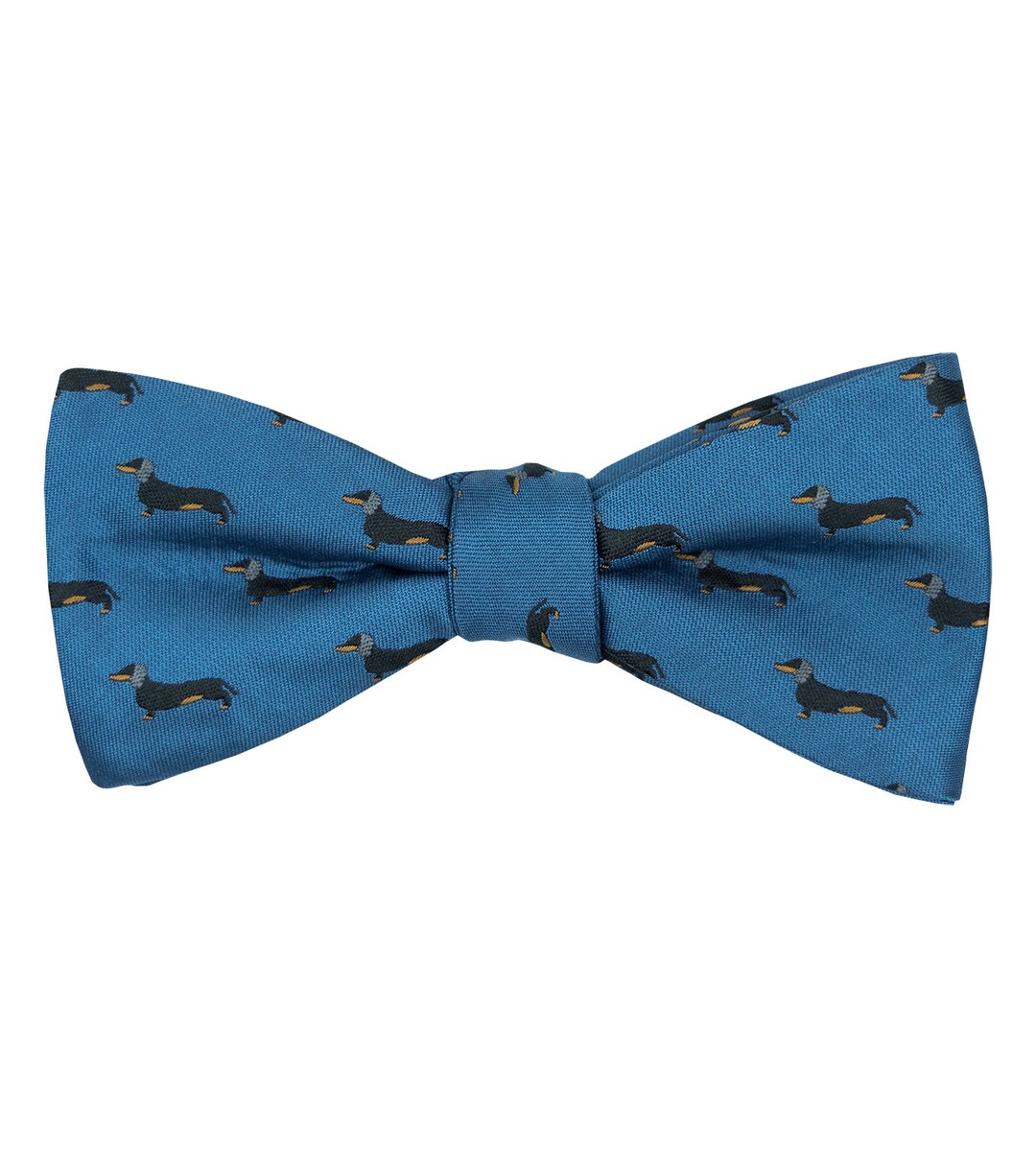 Blue Dachshund Selftie Bow Tie Untied Bow Ties Animal Tie Etsy