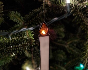 Set of Four Stained Glass Candles