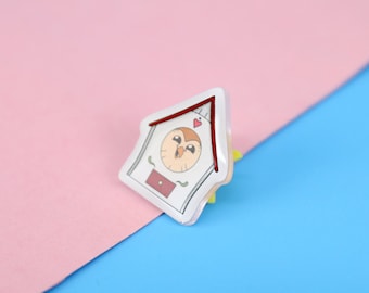 Owl House Port-A-Hooty Acrylic Pin | 1&quot; Die Cut Acrylic Pin