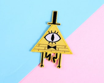 Bill Cypher Gravity Falls Embroidered Patch | 3 Inch Sew On Embroidered Patch