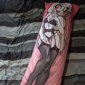 Hazbin Hotel Charlie Lingerie Dakimakura Pillowcase |  50x150cm Two Way Tricot Daki Body Pillow