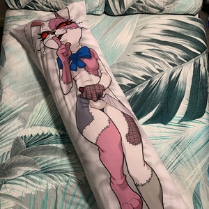 Dakimakura Anime Glitchtrap (FNAF) Double sided Print Life-size Body Pillow  Cover