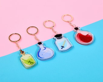 Adventure Time Swords in a Jar Keychain | 2.5 Inch Keychain