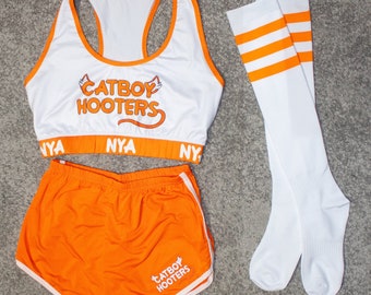 Catboy Hooters Cosplay | Sports Bra, Shorts & Socks | XS-3XL Sizes