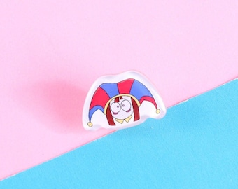 Digital Circus Pomni Pin | Die Cut Acrylic Pin