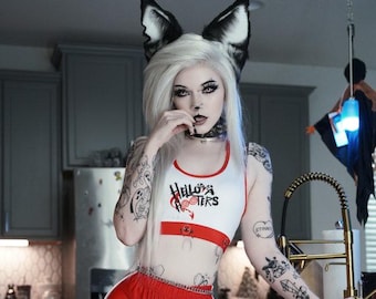 Helluva Hooters Cosplay | Sports Bra, Shorts & Socks | XS-3XL Sizes