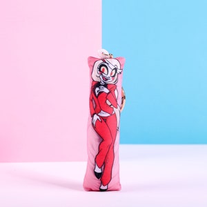 Hazbin Hotel Charlie Mini Dakimakura Keychain |  11x3cm Two Way Tricot Daki Keychain Body Pillow