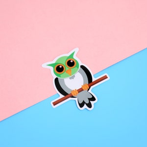 Etiqueta engomada del vinilo del orgullo aromático de Homosexuowl / etiqueta engomada del vinilo de 3 pulgadas / The Homosexuowls / LGBTQ+