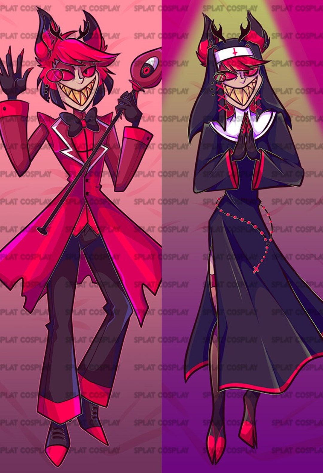 PREORDER Hazbin Hotel Alastor Dakimakura Pillowcase 50x150cm Two Way ...