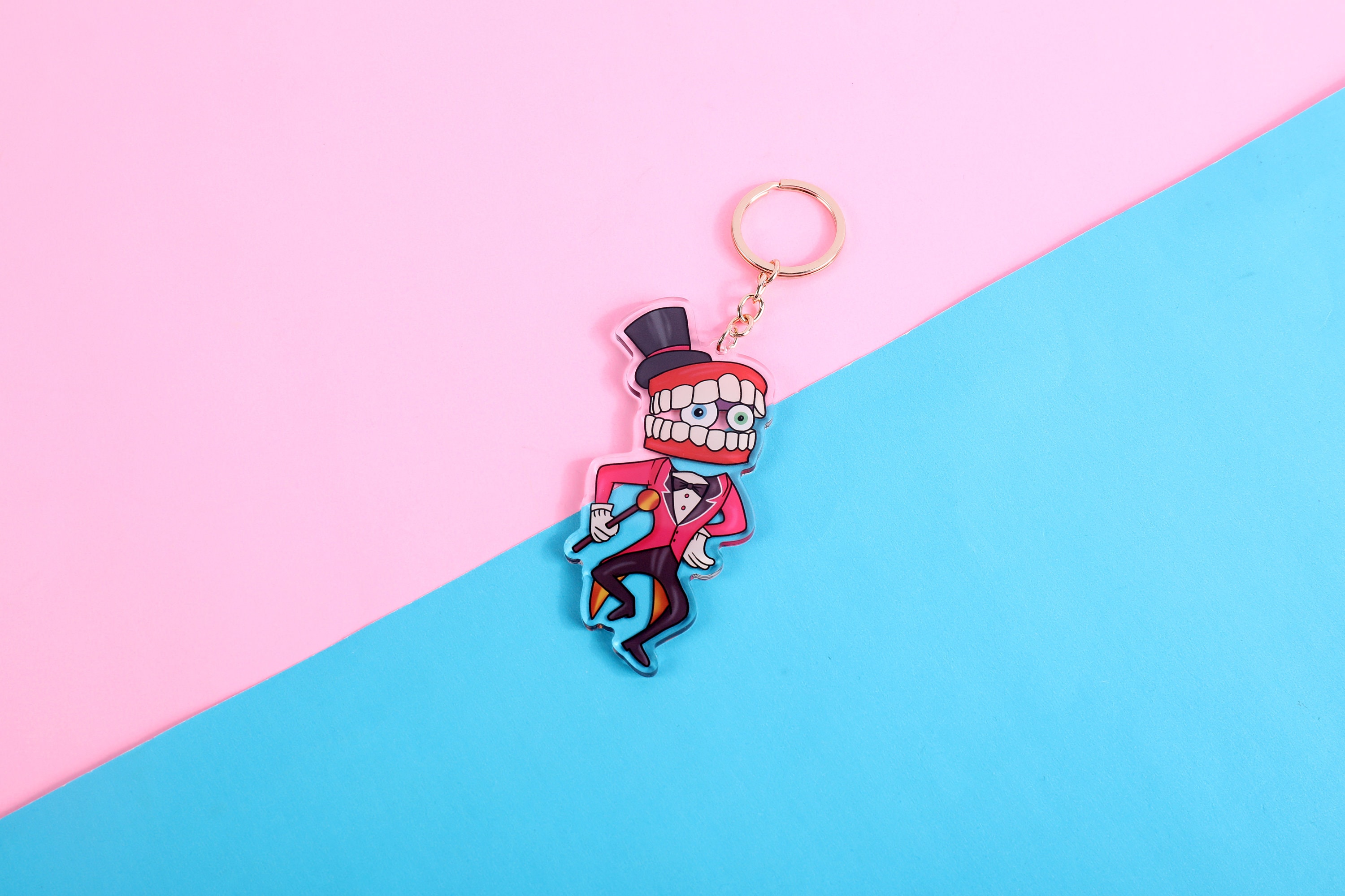 The Amazing Digital Circus Caine Double Sided Keychain | 4 Inch ...