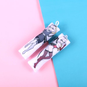 Hazbin Hotel Lute Regular / Lingerie Mix Mini Dakimakura Keychain |  11x3cm Two Way Tricot Body Pillow