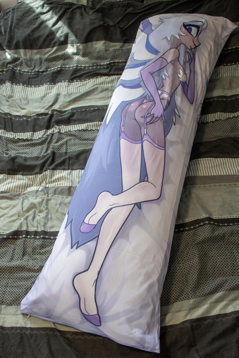 Funda de almohada Dakimakura Hazbin Hotel Emily Lingerie / 50 x 150 cm, almohada corporal Daki de dos vías de tricot imagen 2