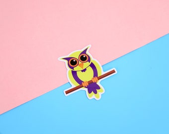 Homosexuowl Intersex Pride Vinyl Sticker | 3 Inch Vinyl Sticker | The Homosexuowls | LGBTQ+