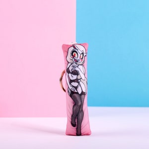 Hazbin Hotel Charlie Lingerie Mini Dakimakura Keychain |  11x3cm Two Way Tricot Daki Keychain Body Pillow