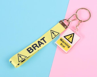 Ostrzeżenie Brat Lanyard Brelok | Dwustronny Lanyard