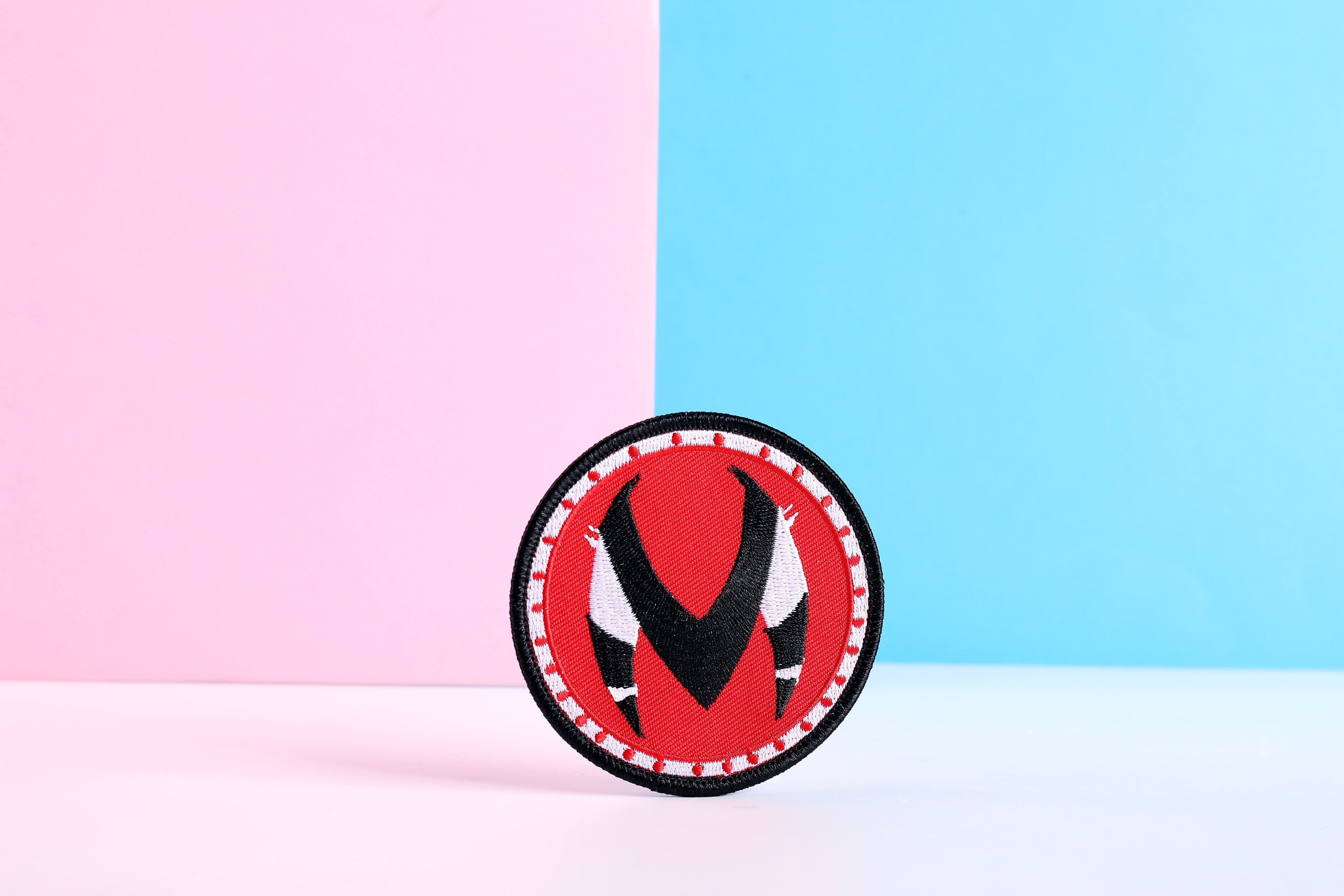 Helluva Boss IMP Circle Logo Embroidered Patch | 3 Inch Sew on