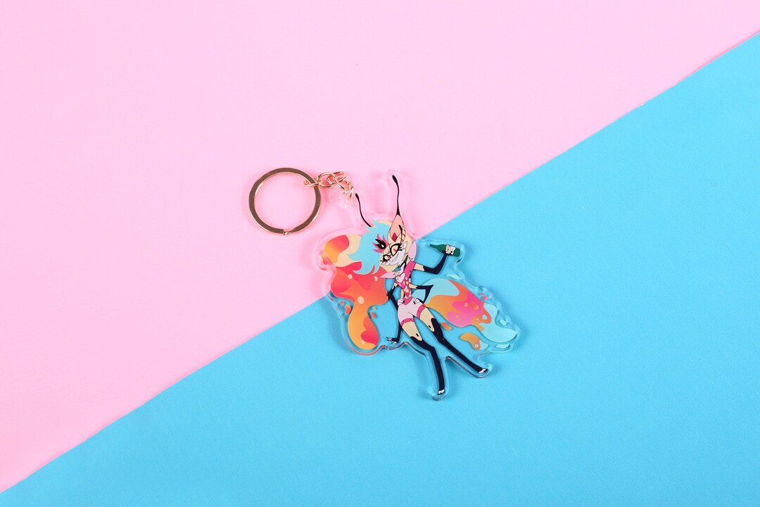 Helluva Boss Queen Bee Double Sided Keychain | 4 Inch Keychain - Etsy