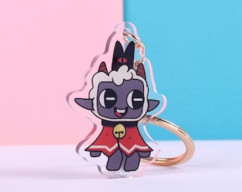 Tweezijdige sleutelhanger Cult of the Lamb | Sleutelhanger van 2 inch