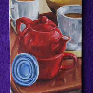 Red Teapot Still Life