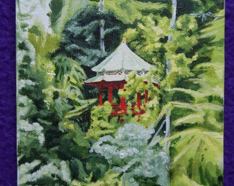 Pagoda Amongst the Trees