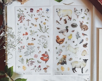 LambLittle x STICKIICLUB Fauna & Flora Sticker Sheets