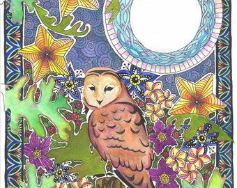 Moonlight Garden Fine Art Print