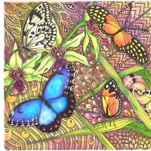 Butterflies Blooming - Orange