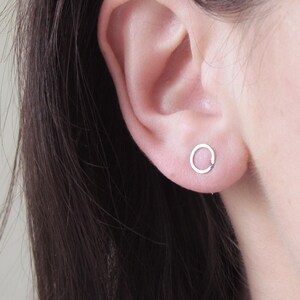Circle earrings, cartilage, stud earrings, circle ear pin earrings, 316L surgical steel, dainty earrings, hypoallergenic,for her, a gift,
