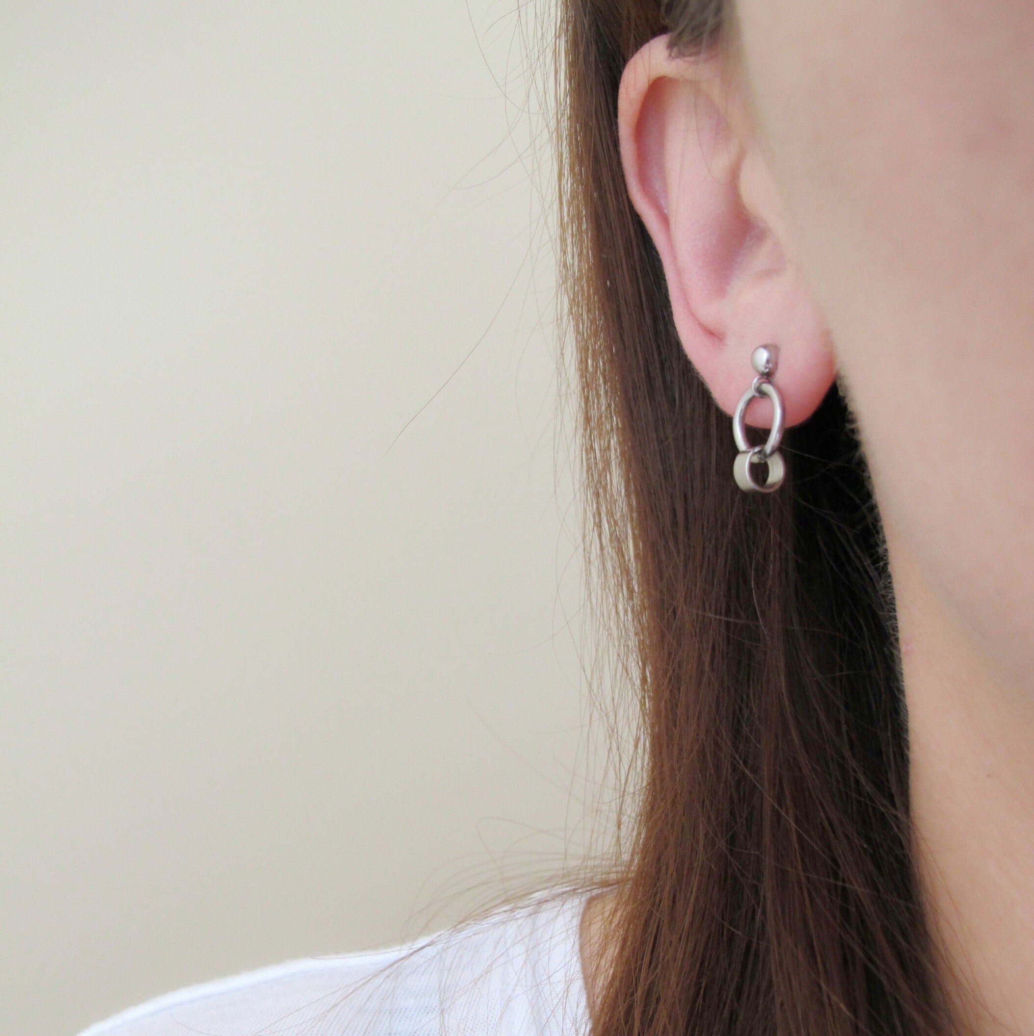 Surgical steel earrings circle earrings stud earrings ball Etsy