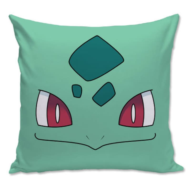 Pokemon pillow Bulbasaur Pillow Gamer pillow Etsy